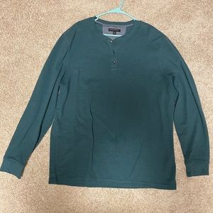 Banana republic waffle knit 3/4 button shirt